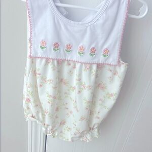 Floral White and Pink Kids bubble